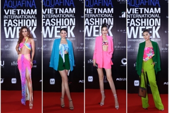 Thảm đỏ khai mạc Tuần lễ thời trang quốc tế Việt Nam xuân hè 2022: Color block lên ngôi